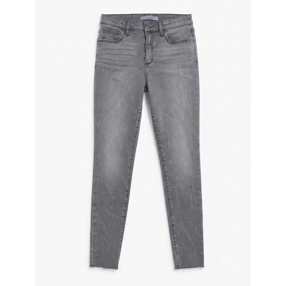 Joes Jeans The Charlie High Rise Skinny Ankle Grey Frayed Hem‎ Denim 28